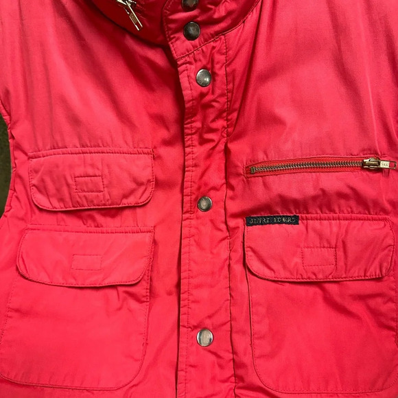 Vintage 1980s Red Utility Puffer Vest Large - Picture 7 of 7